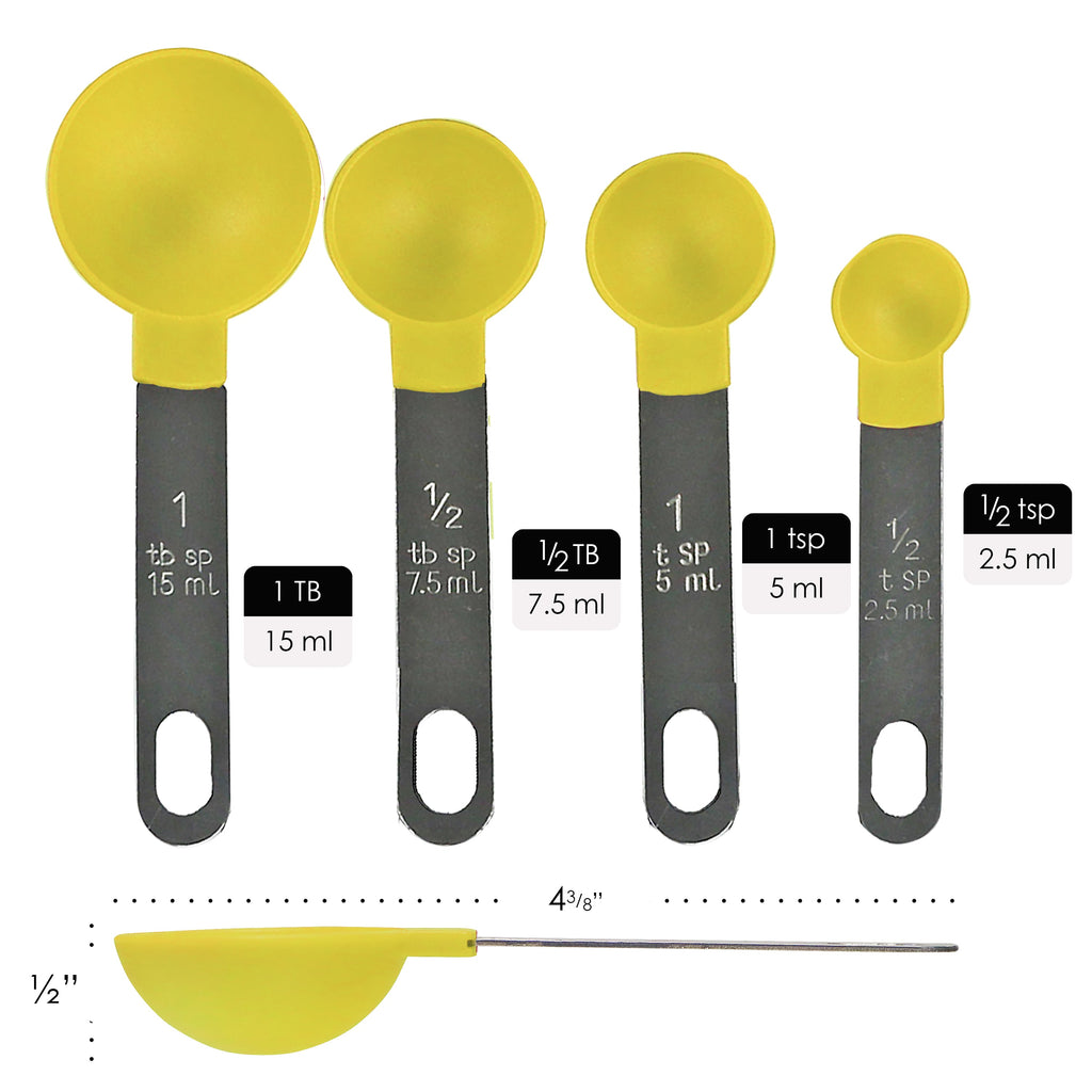 Reston Lloyd 8-Piece Measuring Cups & Spoons – Lemon