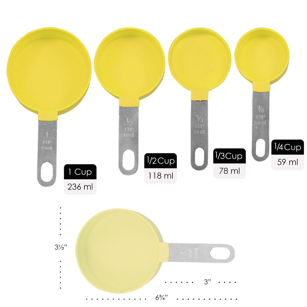 Reston Lloyd 8-Piece Measuring Cups & Spoons – Lemon