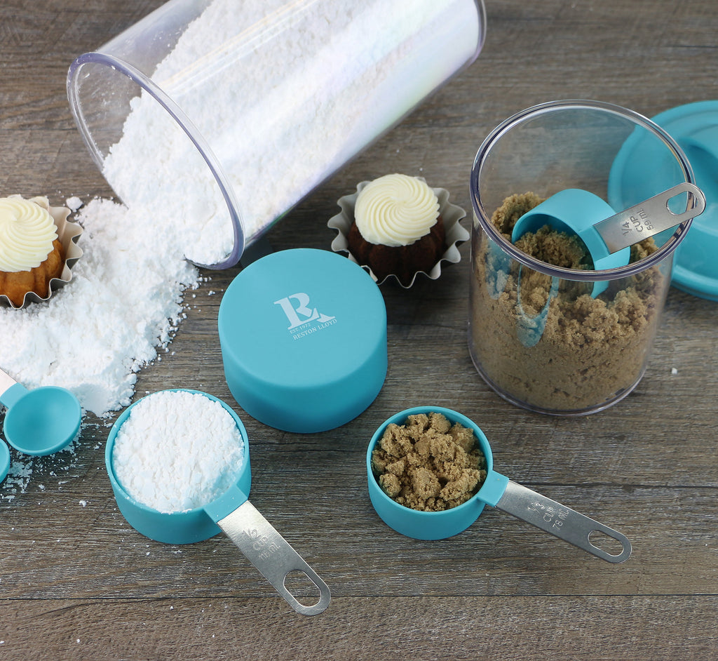 Reston Lloyd 8-Piece Measuring Cups & Spoons – Turquoise