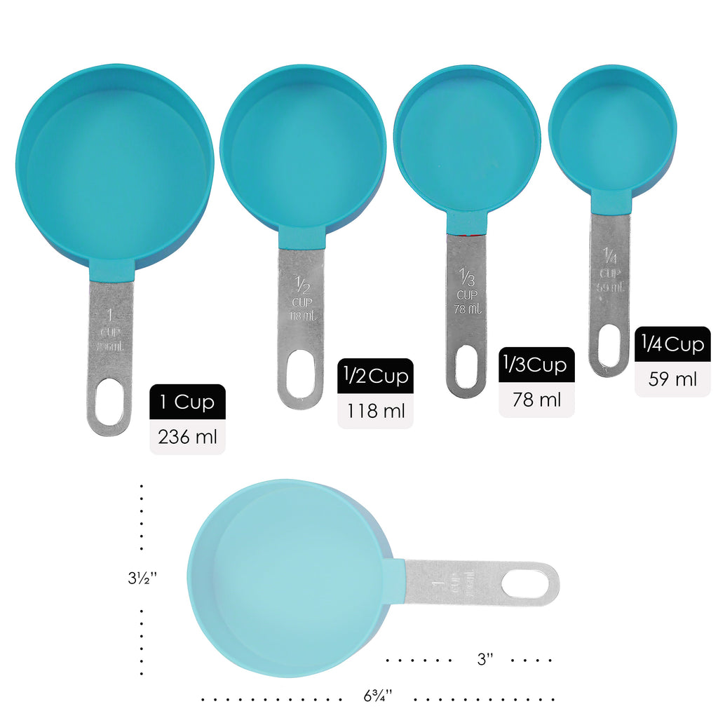 Reston Lloyd 8-Piece Measuring Cups & Spoons – Turquoise