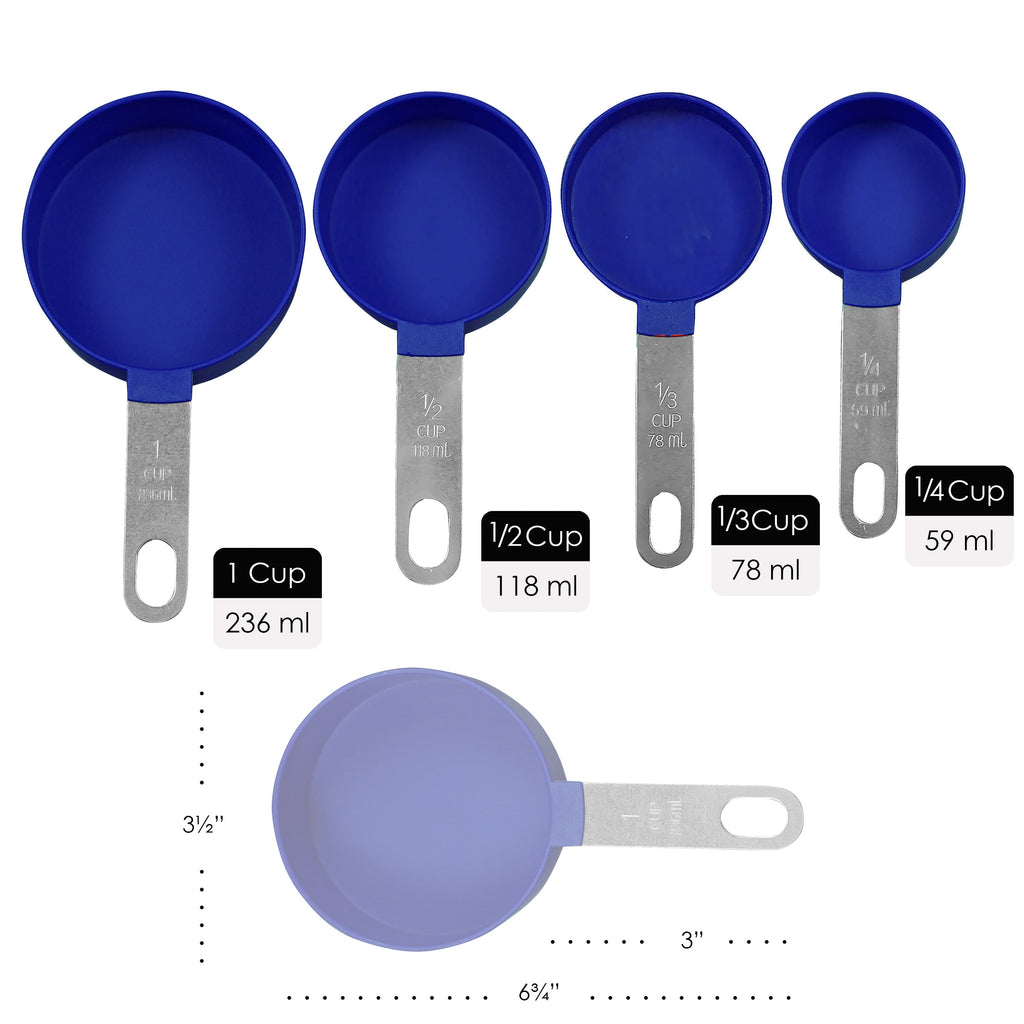 Reston Lloyd 8-Piece Measuring Cups & Spoons – Indigo