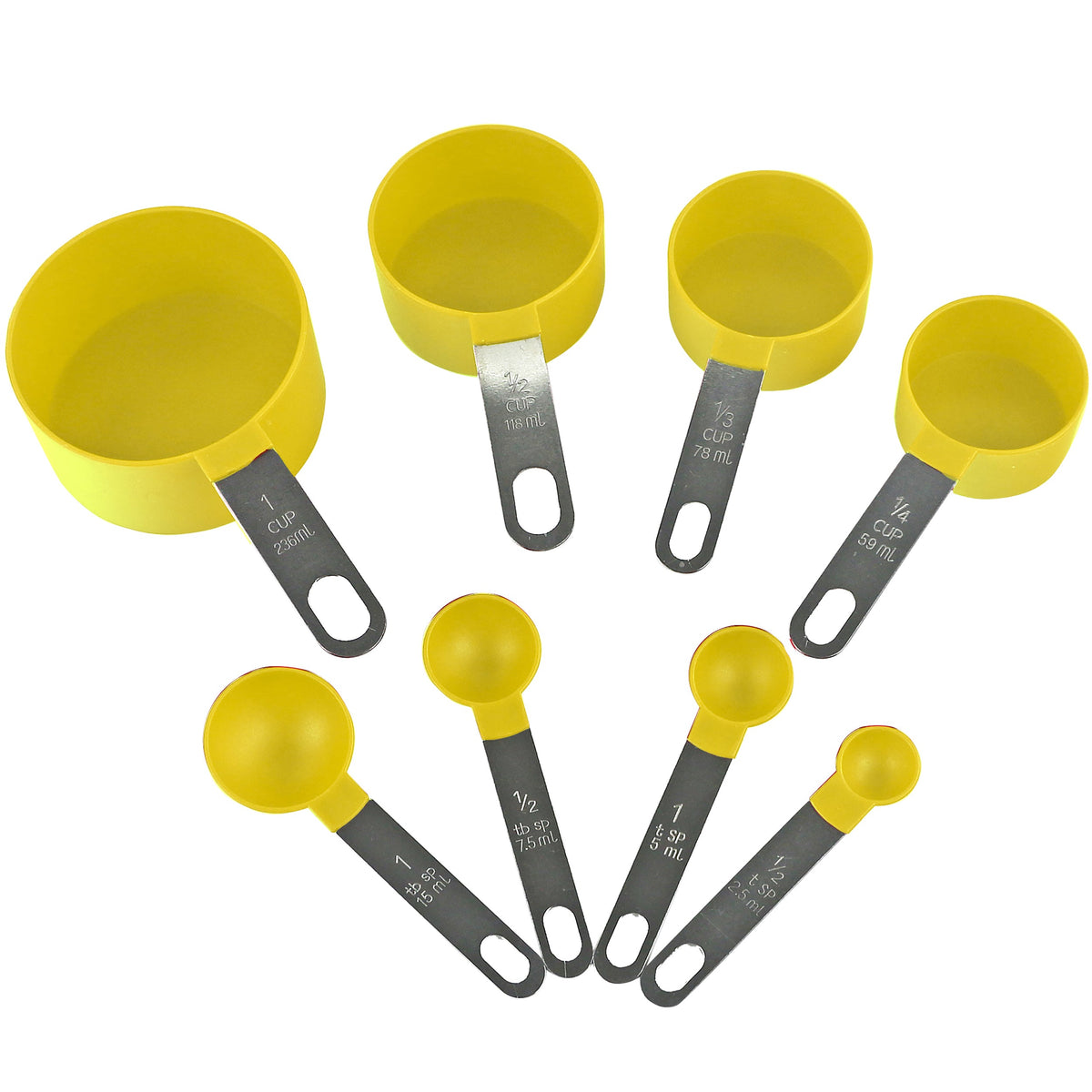 Reston Lloyd 8-Piece Measuring Cups & Spoons – Lemon