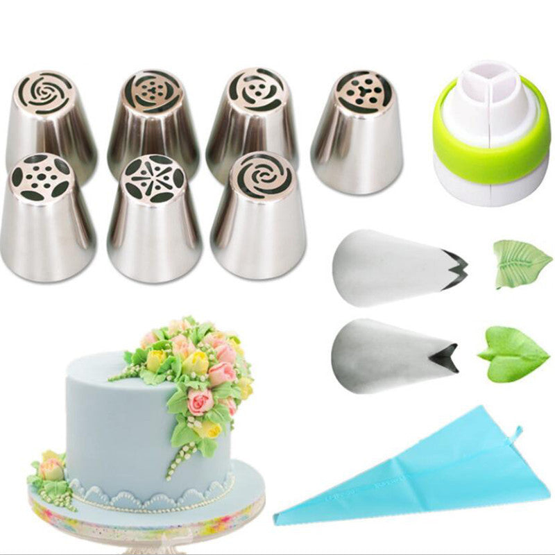 11-Piece Russian Tulip Piping Tip Decorating Set