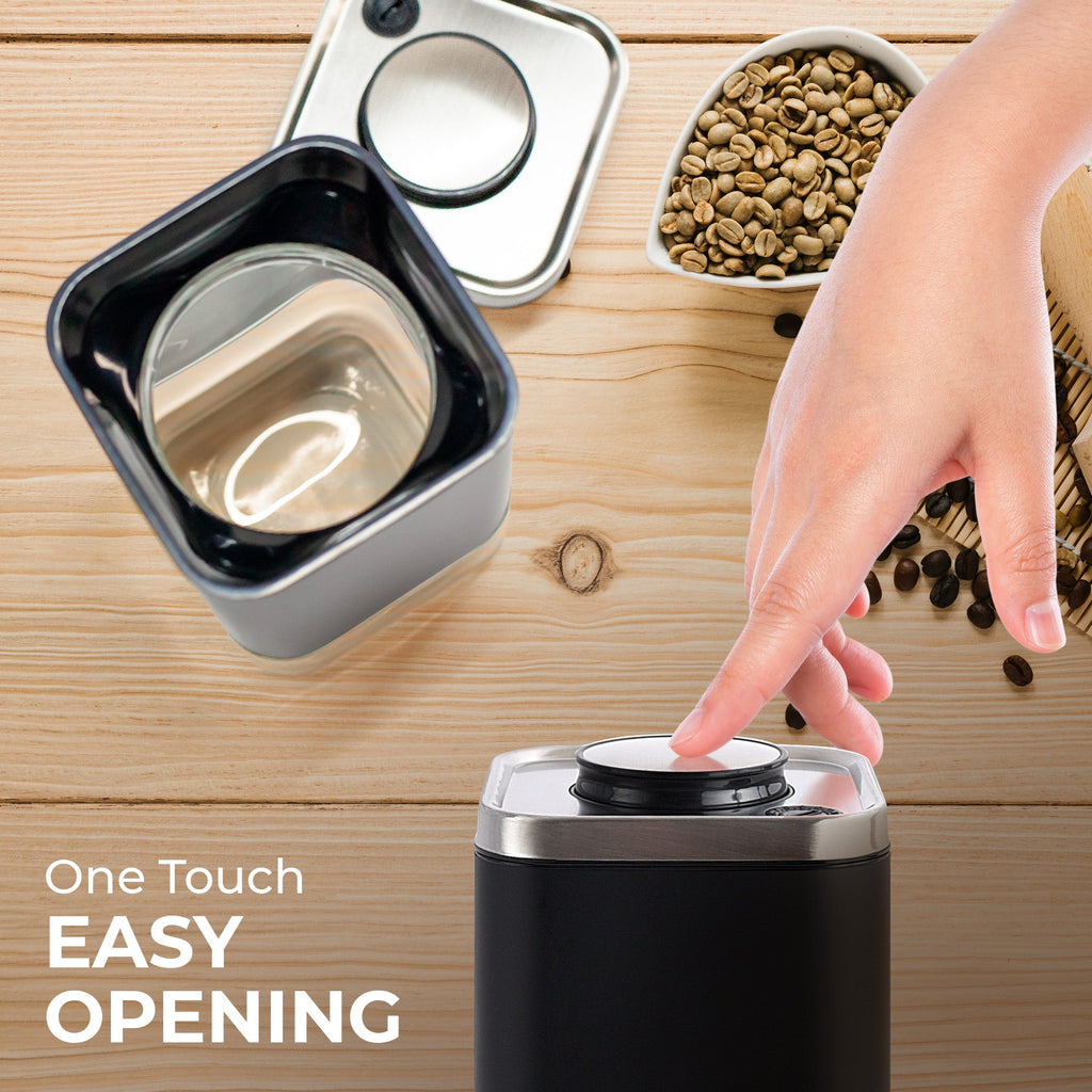 16 oz Square Glass Food Storage Canister