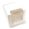 Single Cupcake Window Box – 4 × 4 × 4 in