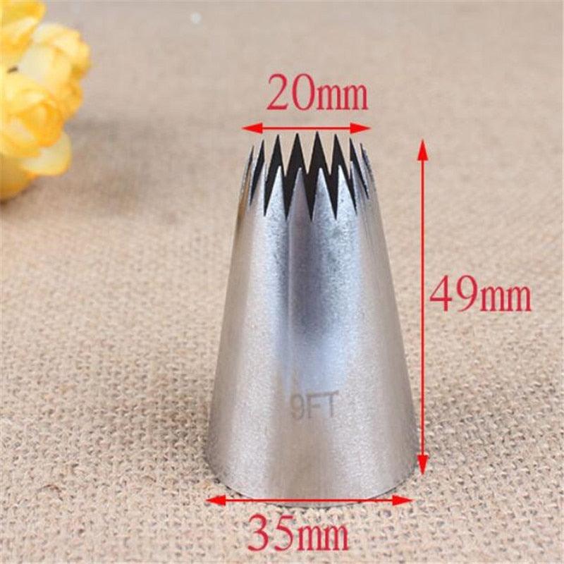 Extra-Large Stainless Steel Cake Decorating Piping Tips