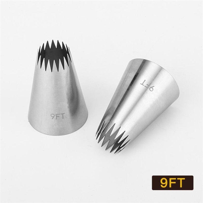 Extra-Large Stainless Steel Cake Decorating Piping Tips