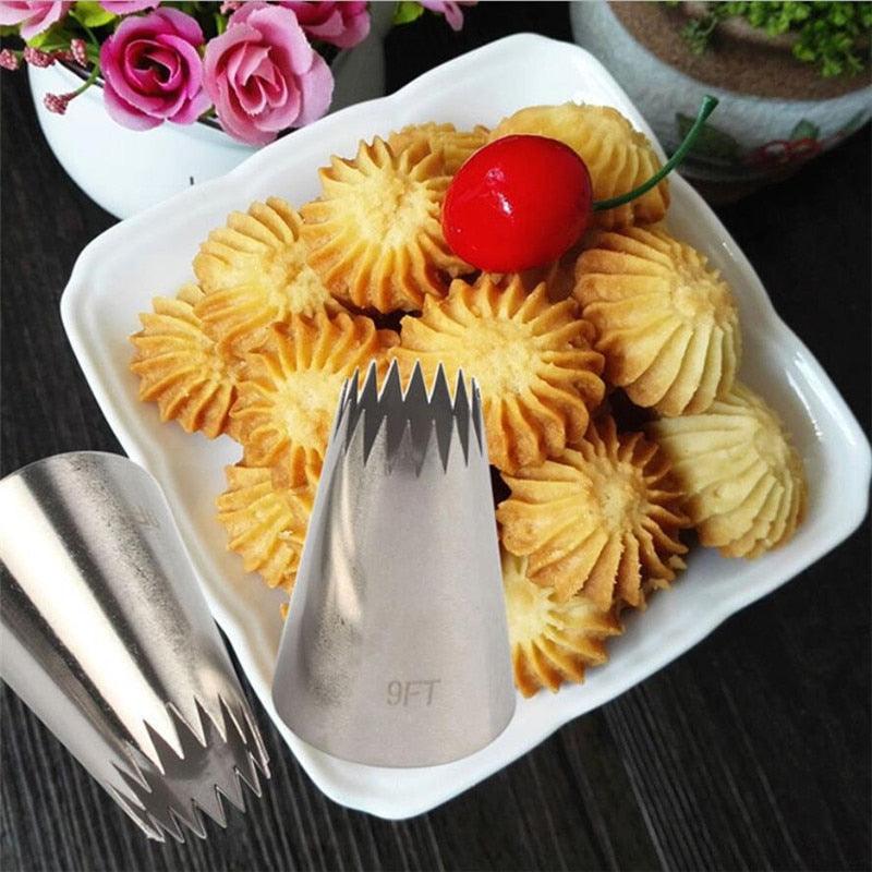 Extra-Large Stainless Steel Cake Decorating Piping Tips